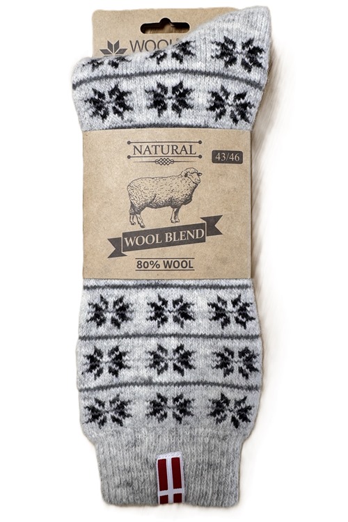 Warm wool socks 80% lambswool by WOOLWEAR of Scandinavia