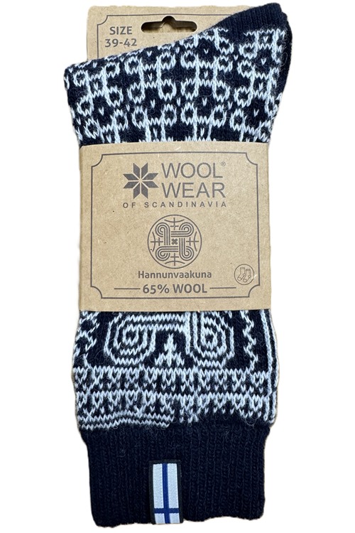 Worsted wool socks of 60% wool