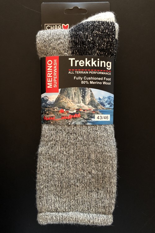 Hiking socks in merino wool 80%