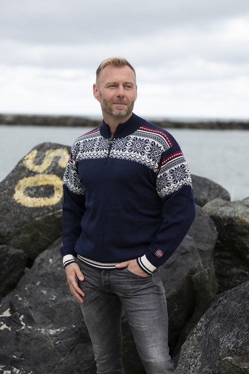 Norwegian merino wool jumper 100% wool